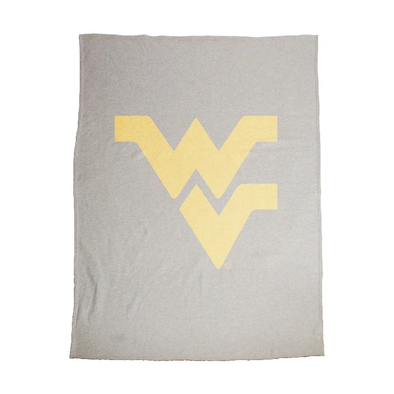 High-Performance Team Home Textiles for Enthusiastic Supporters-West Virginia Oversized Logo Sublimated Sweatshirt Blanket