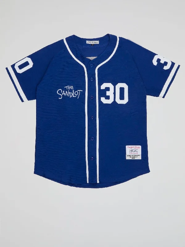 Custom Baseball Jersey for Team Players-Headgear - Blue Sandlot Baseball Jersey