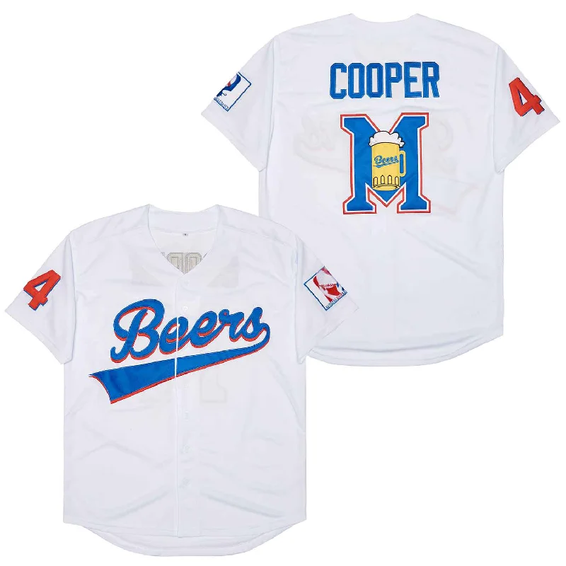 Custom Design Baseball Jersey for Unique Looks-Joe Cooper #44 Milwaukee Beers Baseball Jersey