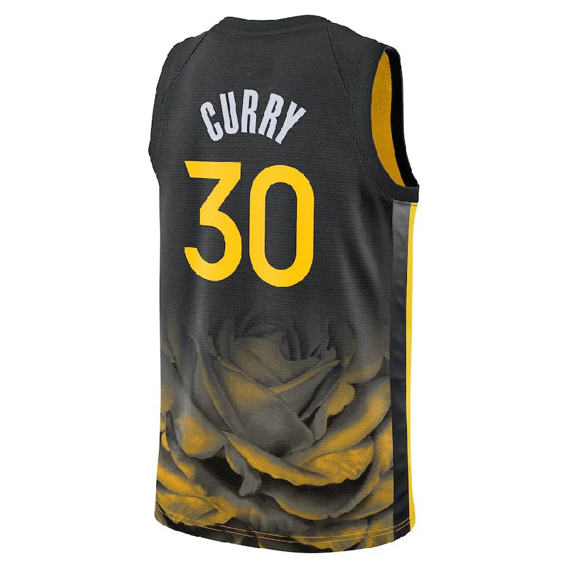 Basketball Jersey with Breathable Mesh Inserts for Comfort-G.State Warriors #30 Stephen Curry Unisex 202223 Swingman Jersey City Edition Black Stitched American Basketball Jersey