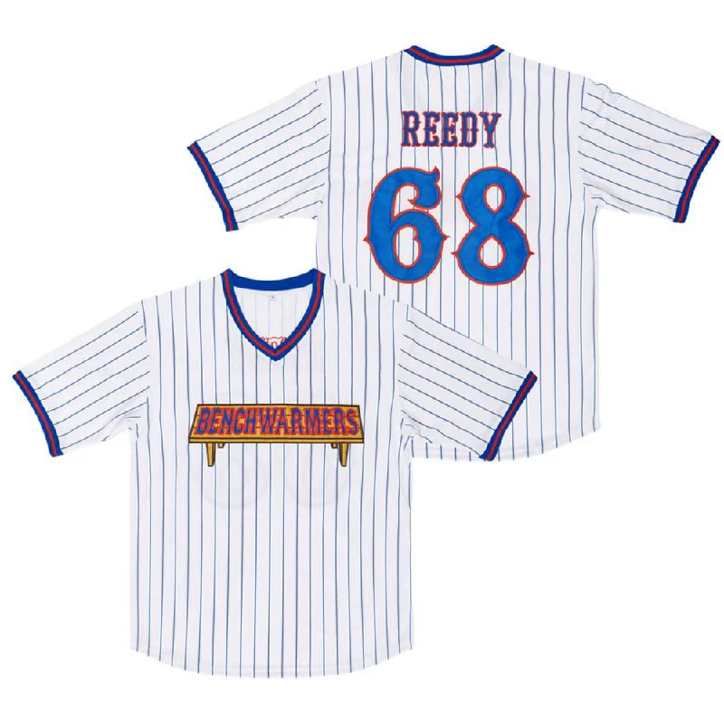 Baseball Jersey with Breathable Mesh Fabric-The Benchwarmers Clark Reedy, Richie Goodman, Gus Matthews, Howie Goodman Pinstriped Baseball Jersey