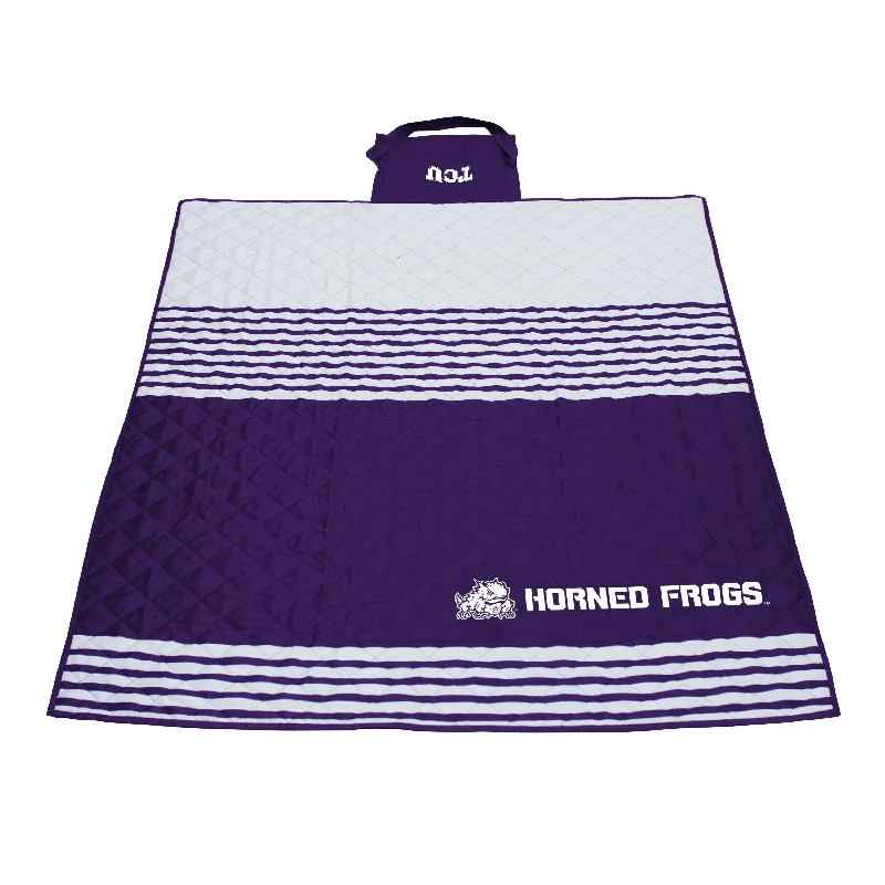 Team Home Textiles for Sports-Themed Rooms and Apartments-TCU Outdoor Blanket