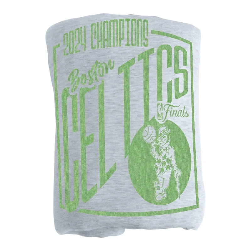 High-Quality Team Home Textiles for Baseball, Football, and Basketball Fans-Boston Celtics 2024 NBA Finals Champions Sublimated Sweatshirt Blanket