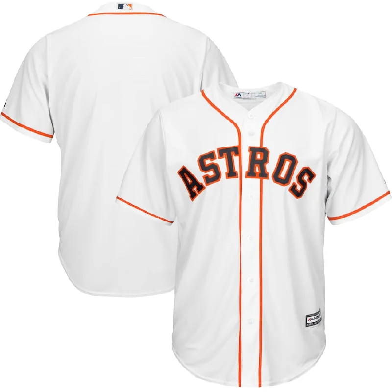 Premium Cotton Baseball Jersey for Everyday Wear-Houston Astros White Majestic Cool Base Baseball Jersey