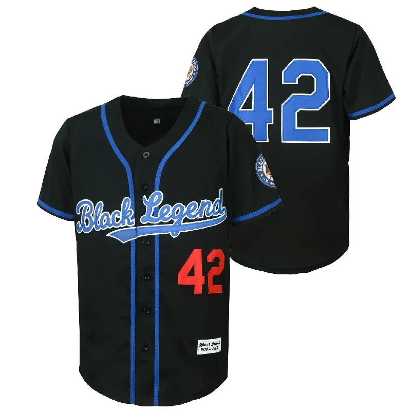 Personalized Name Baseball Jersey for Fans-Retro Vantage Black Legend #42 Baseball Jersey Sewn S, M, L, XL,2XL,3XL