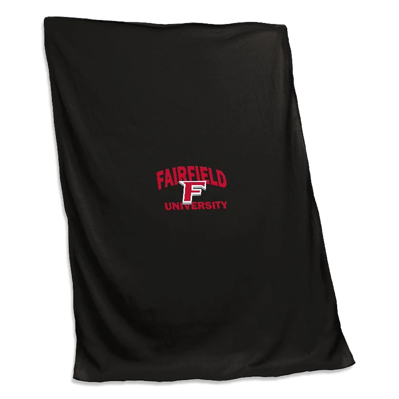 Team Home Textiles for Home Offices and Workspaces-Fairfield Black Screened Sweatshirt Blanket