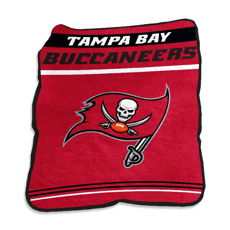 Vibrant, Colorful Team Home Textiles for Fan Bedrooms and Living Rooms-Tampa Bay Buccaneers Gameday Raschel Throw