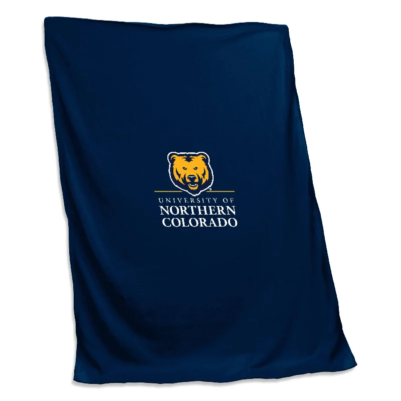 Football Team Home Textiles with Cozy Throws and Quilts-Northern Colorado Screened Sweatshirt Blanket