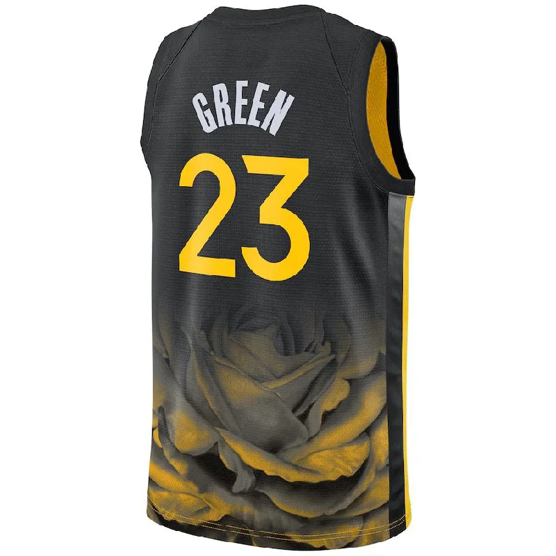 Personalized Basketball Jersey for Special Events-G.State Warriors #23 Draymond Green Unisex 2022-23 Swingman Jersey Black Stitched American Basketball Jersey