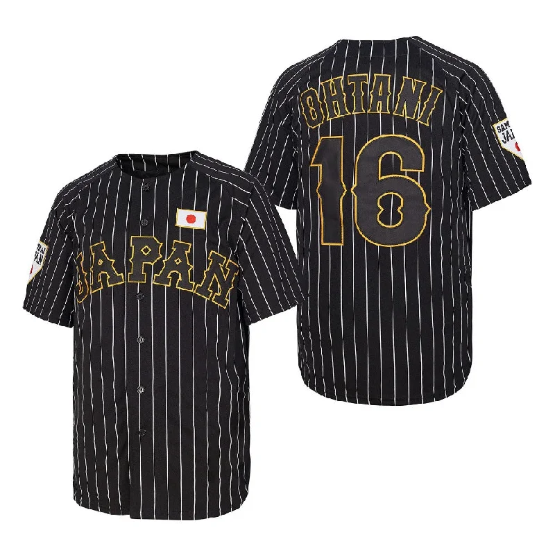 Vintage-Inspired Baseball Jersey for Retro Fans-Japan Baseball Jersey #16 Shohei Ohtani Retro Jersey