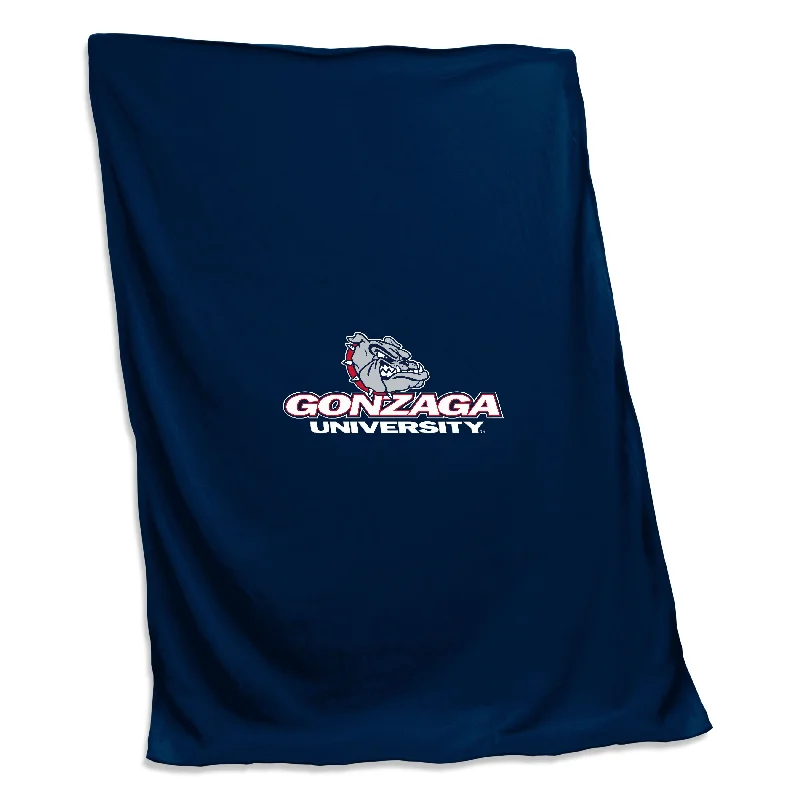 High-Quality Team Home Textiles for Fan-Centered Homes-Gonzaga Sweatshirt Blanket (Screened)