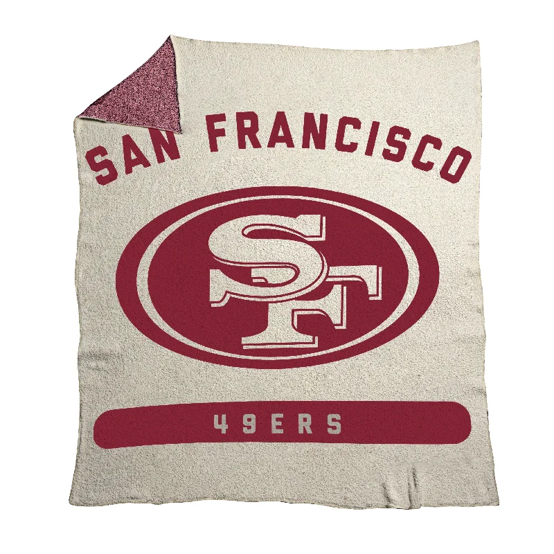 Basketball-Themed Team Home Textiles for Fan-Centered Spaces-San Francisco 49ers Prime Luxe Dreams Throw