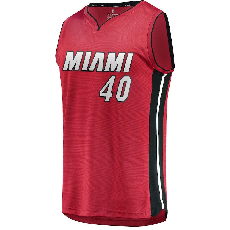 High-Quality Basketball Jersey for Ultimate Comfort-M.Heat #40 Udonis Haslem Fanatics Branded Fast Break Player Jersey Statement Edition Red Stitched American Basketball Jersey