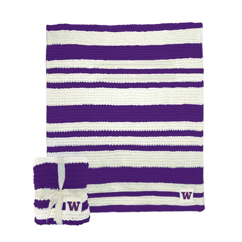 Luxury Team Home Textiles for Dedicated Supporters-Washington Cable Knit Throw 50x60