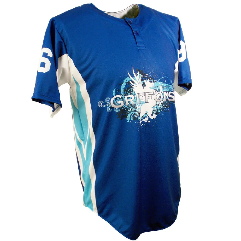 Bright Colored Baseball Jersey for Team Spirit-SBL 1002 - 2-Button Baseball Jersey