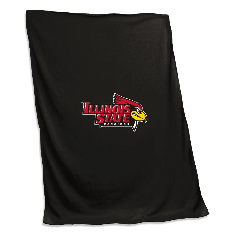 Soft and Cozy Team Home Textiles for Cold Game Days-Illinois State Screened Sweatshirt Blanket