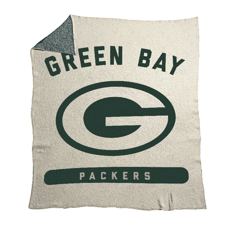 Eco-Conscious Team Home Textiles with Sustainable Fabrics-Green Bay Packers Prime Luxe Dreams Throw