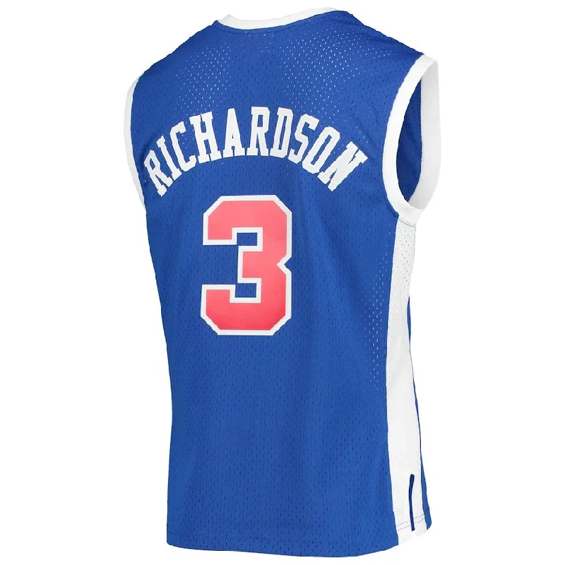 Team Basketball Jersey with Custom Fonts and Colors-LA.Clippers #3 Quentin Richardson Mitchell & Ness 2002-03 Hardwood Classics Swingman Jersey Royal Stitched American Basketball Jersey