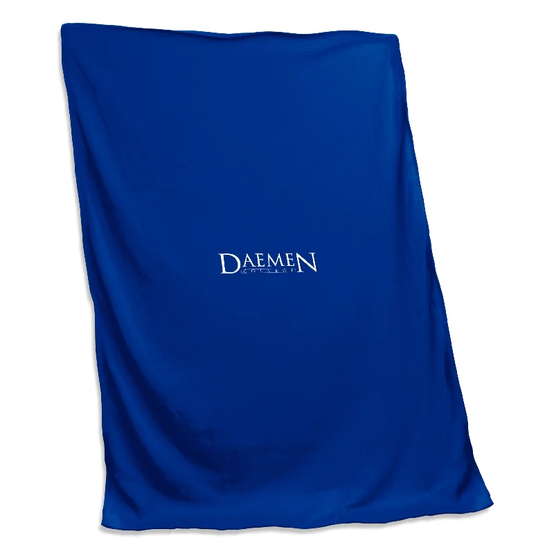 Soft, Breathable Team Home Textiles for Relaxing at Home-Daemen University Royal Screened Sweatshirt Blanket