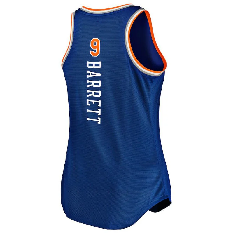 Classic White Basketball Jersey for Timeless Appeal-NY.Knicks #9 RJ Barrett Fanatics Branded Women's 2019-20 Fast Break Team Tank Jersey Blue  Icon Edition Stitched American Basketball Jersey