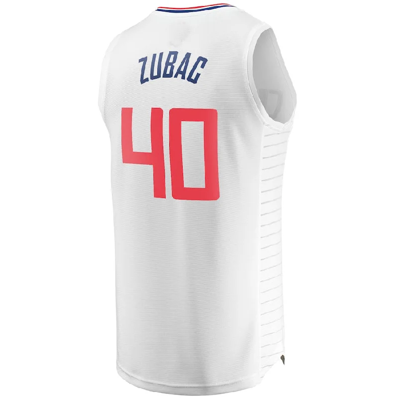 Custom Basketball Jersey for Team Players-LA.Clippers #40 Ivica Zubac Fanatics Branded Fast Break Player Jersey Association Edition White Stitched American Basketball Jersey