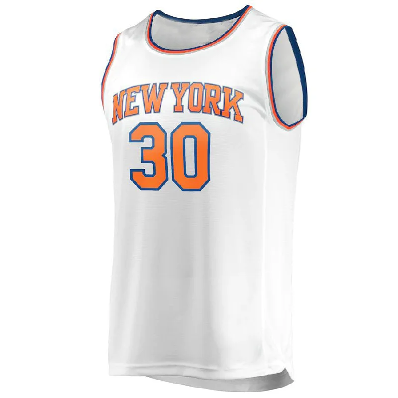 Basketball Jersey for Indoor and Outdoor Play-NY.Knicks #30 Julius Randle Fanatics Branded 2020-21 Fast Break Replica Player Jersey Association Edition White Stitched American Basketball Jersey