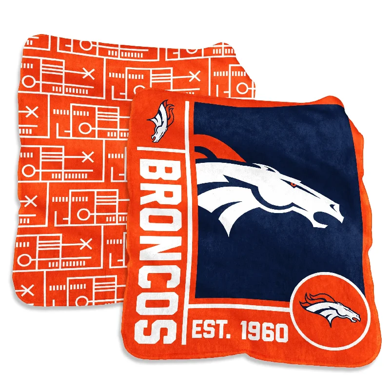 Team Home Textiles for College Sports Fans and Alumni-Denver Broncos 60x70 Super Plush Blanket