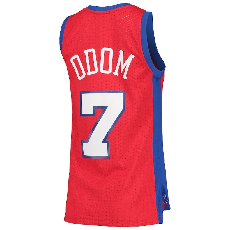 Basketball Jersey with Performance Enhancing Features-LA.Clippers #7 Lamar Odom Mitchell & Ness Women's 2000-01 Hardwood Classics Swingman Jersey Red Stitched American Basketball Jersey