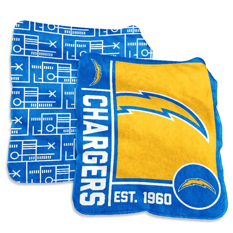 High-Quality Team Home Textiles for Team-Themed Living Rooms-Los Angeles Chargers 60x70 Super Plush Blanket