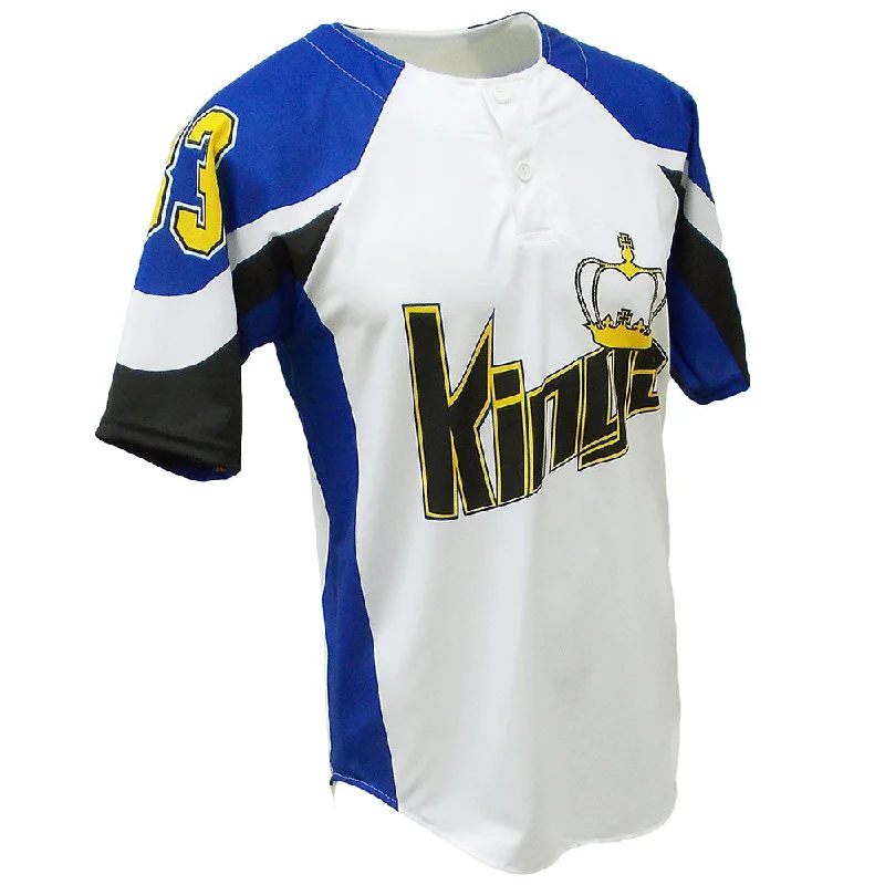 Long Sleeve Baseball Jersey for Cooler Weather-SBL 1010 - 2-Button Baseball Jersey