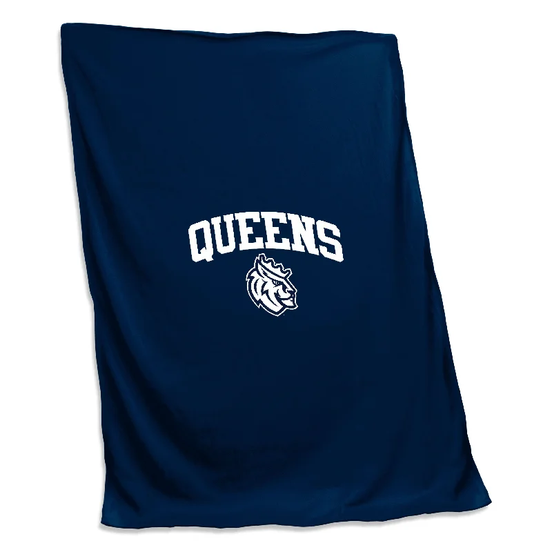 High-Quality Team Home Textiles for Maximum Durability and Comfort-Queens Univ Charlotte Screened Sweatshirt Blanket