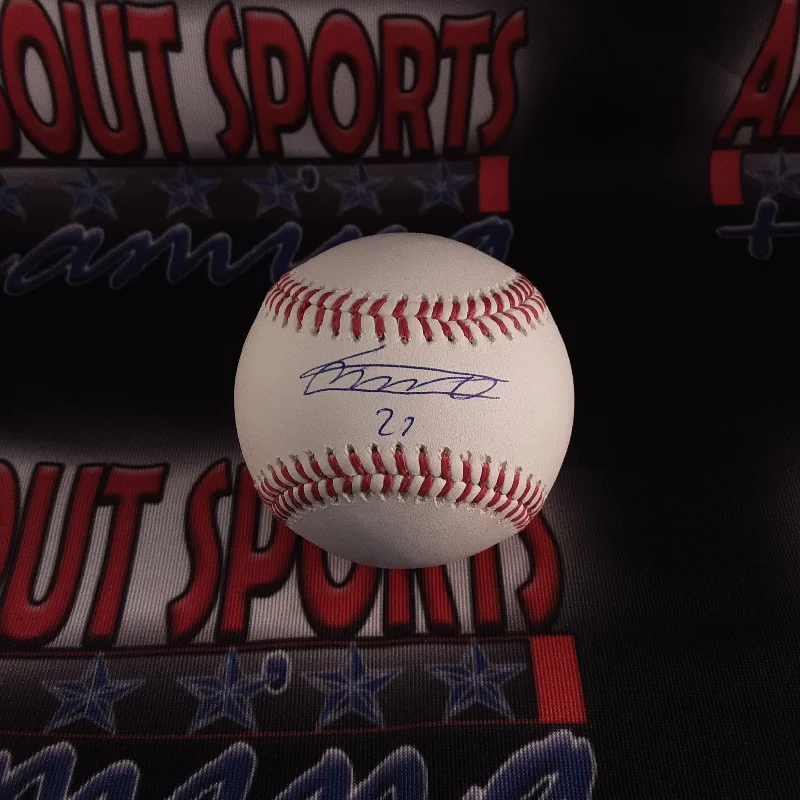 Custom Baseball with Team Logo for Special Events-Vladimir Guerrero Jr Authentic Signed Baseball Autographed Beckett-