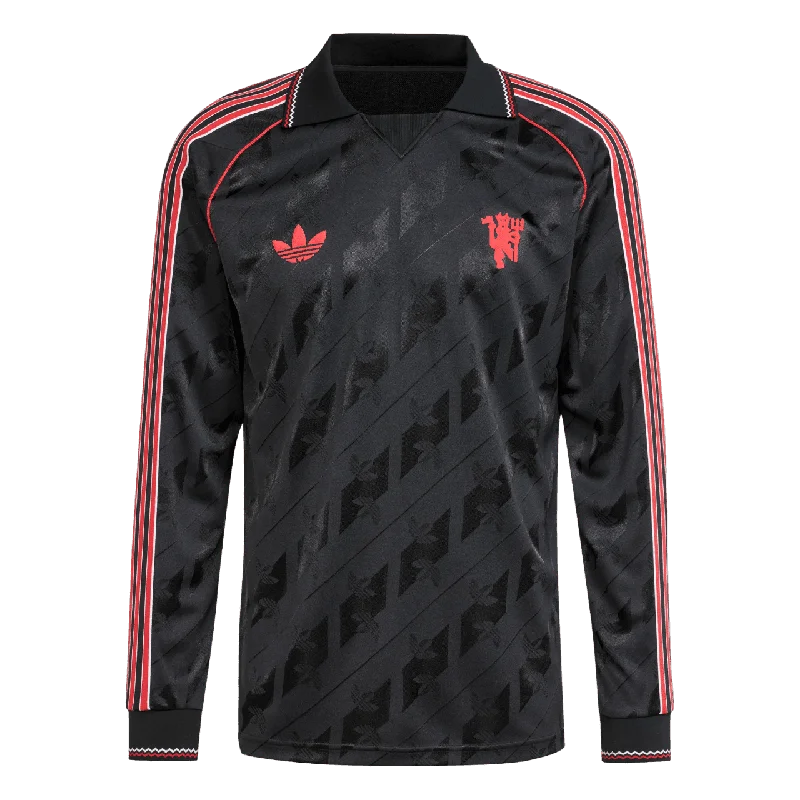 Modern Football Jersey with Bold Lettering and Graphics-Manchester United Originals Long Sleeve Jersey (IS6522)