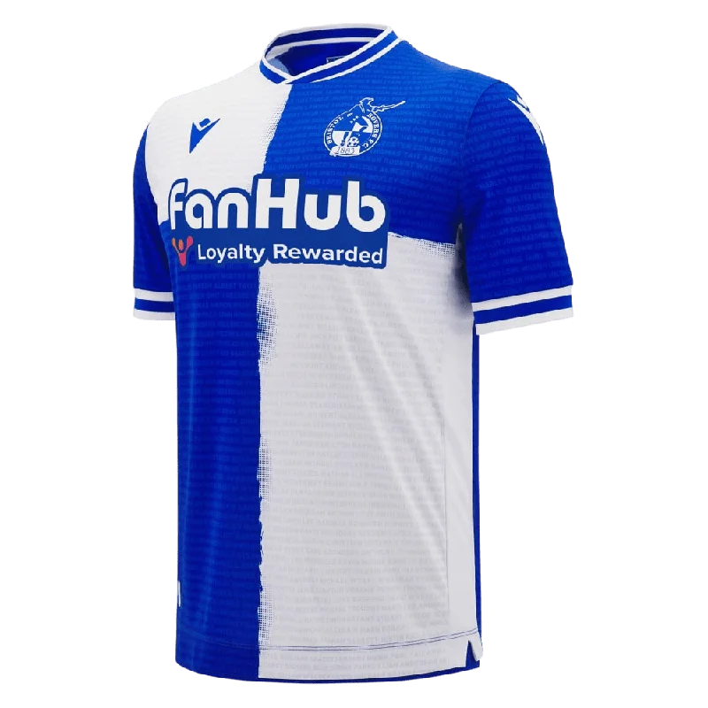 Custom Football Jersey with Embroidered Logo-Bristol Rovers F.C. 24/25 Home Jersey (700034420001)