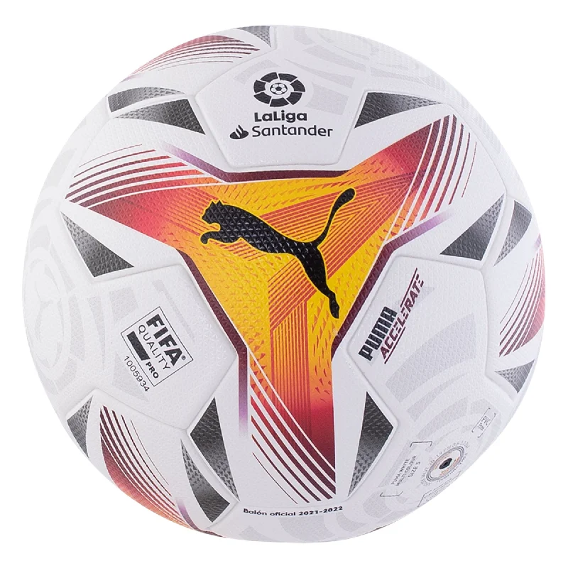 Football with Custom Colors and Design for Personalization-Puma La Liga 1 Accelerate Match Soccer Ball