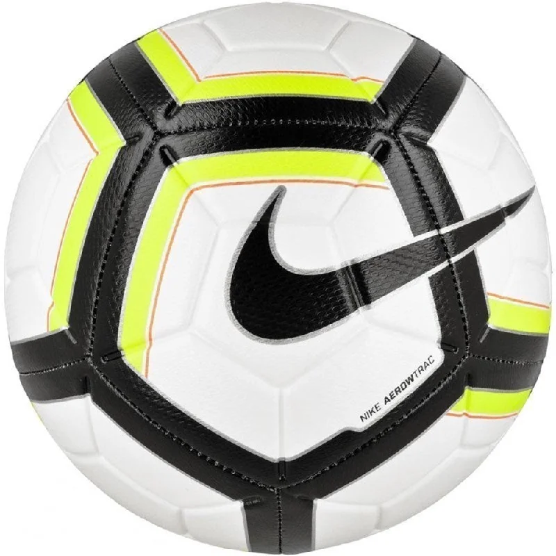 Football for Tackling Drills with Superior Durability-Nike Strike Soccer Ball - White/Black/Volt