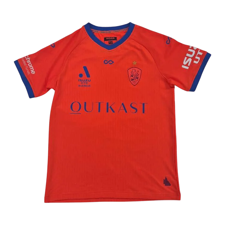 Football Jersey with Performance Enhancing Features-Brisbane Roar 24/25 Home Youth Jersey (BRISBANEROARYHOMEYOUTH)