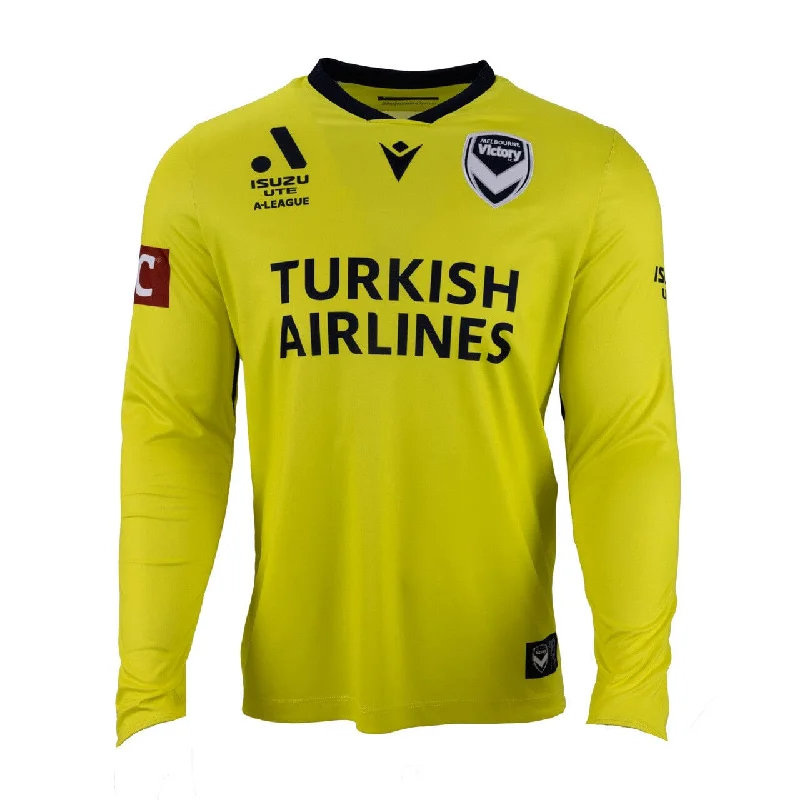 Football Jersey with Mesh Fabric for Cooling Effect-Melbourne Victory 24/25 Goalkeeper Home Jersey (700061680001)