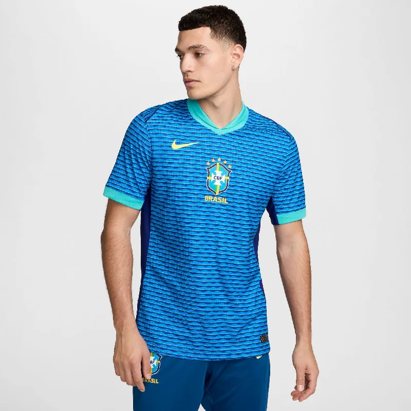 Premium Cotton Football Jersey for Comfort-Men's Brazil 2024 Match Away Kit