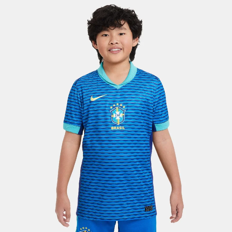 Team Football Jersey for Group Sports-Youth Brazil 2024 Stadium Away Kit