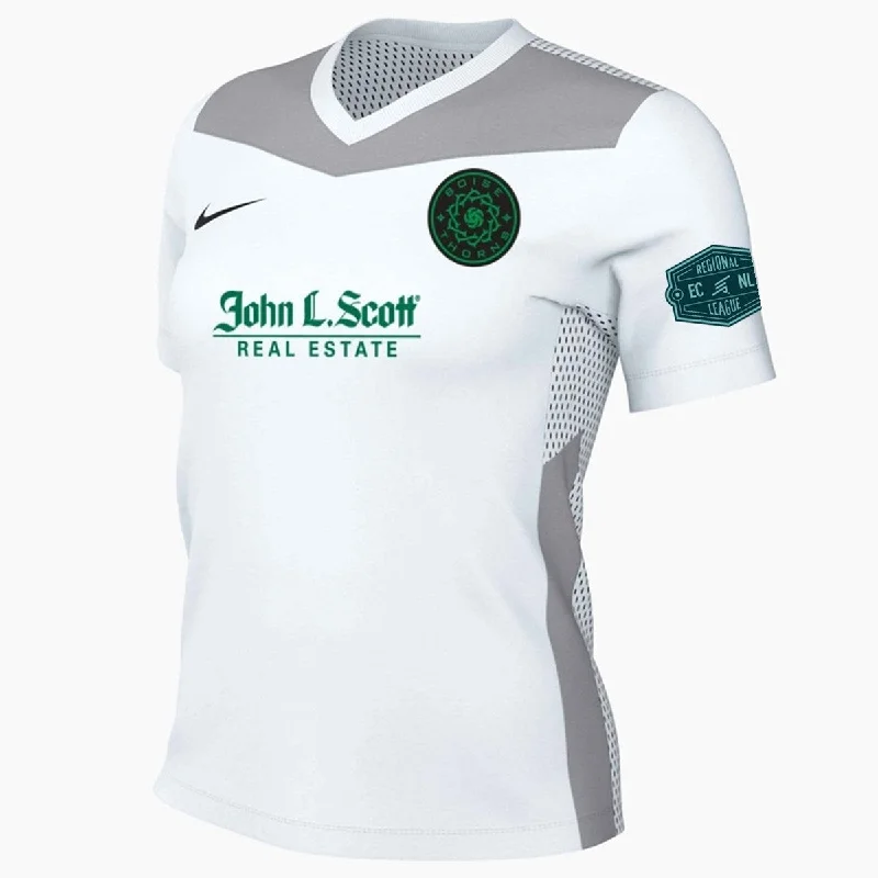 Soft Football Jersey for Casual Wear-Boise Thorns ECNL-RL White Jersey [Women's]